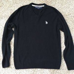 U.S. Polo Assn. V-Neck Acrylic Sweater